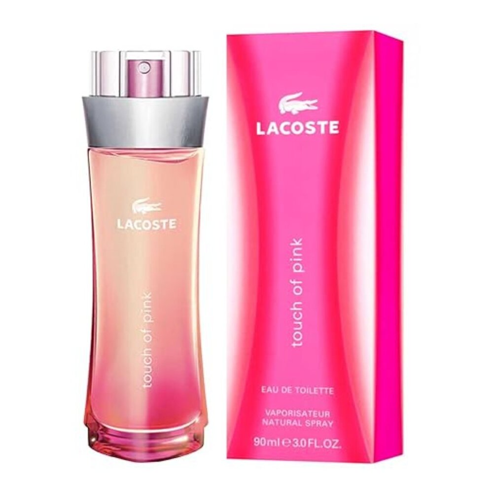 LACOSTE Touch of Pink Perfume 3.0 oz EDT Spray for Women NIB